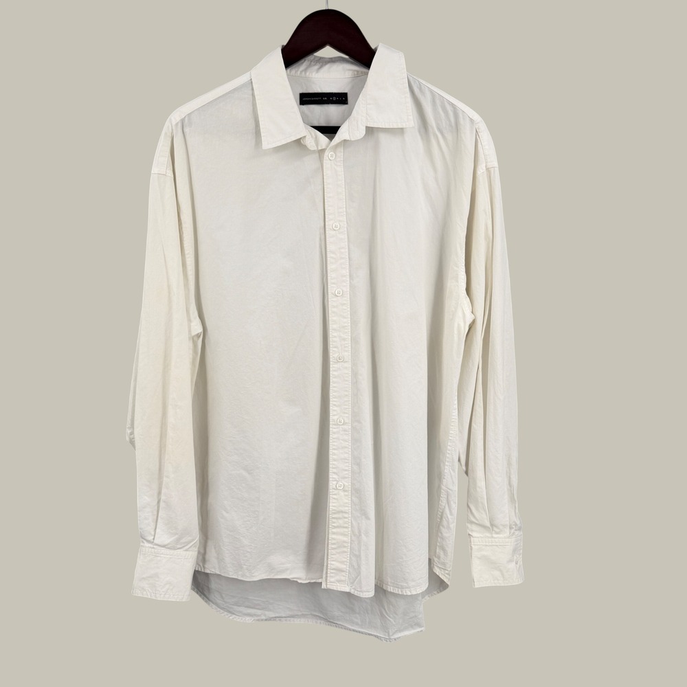 SIR. x Jordan Barrett Men's White Cotton Poplin Shirt Size Small Oversized